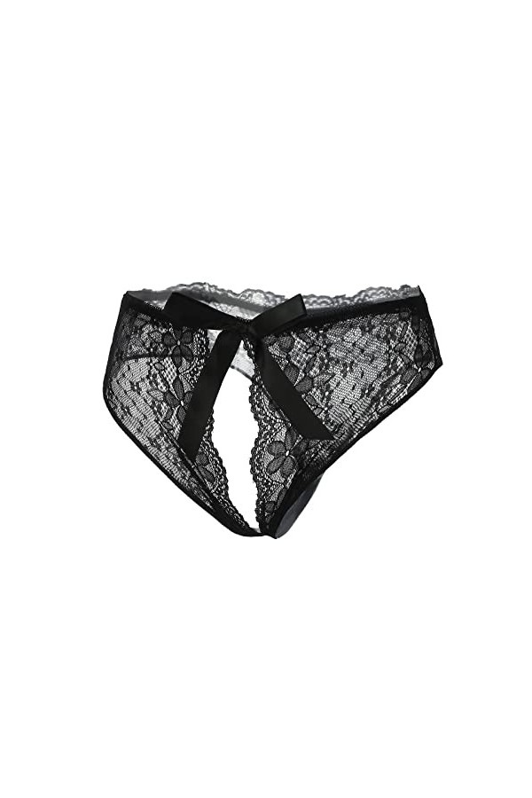 Gelb&Schwarz Slip Enfant Fille Culotte Ouverte pour Femme Culotte en Dentelle Amusante Culotte Taille Basse sous-vêtement Men