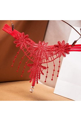 Pdakieyxnd Nuisette Sexy Femme Sensuelle Dentelle Femme Vêtements De Nuit Rouge Sexy Culotte Sensuelle Érotique Hot Coquine C