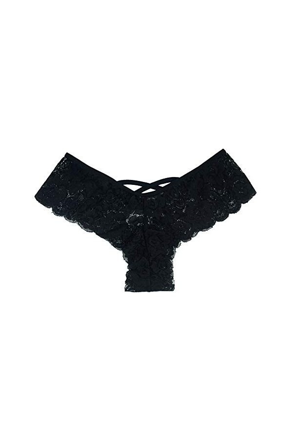 Pdakieyxnd Strings Femmes Dentelle Taille G-String Fleurs Basse Lingerie sous-vêtements Culottes Sexy Lingerie Chat Sexy