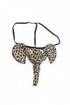 String Homme éléphant sous-vêtements de Bikini à Motif déléphant de Dessin animé Sexy Culotte de Noël T-Back Funny G-String 