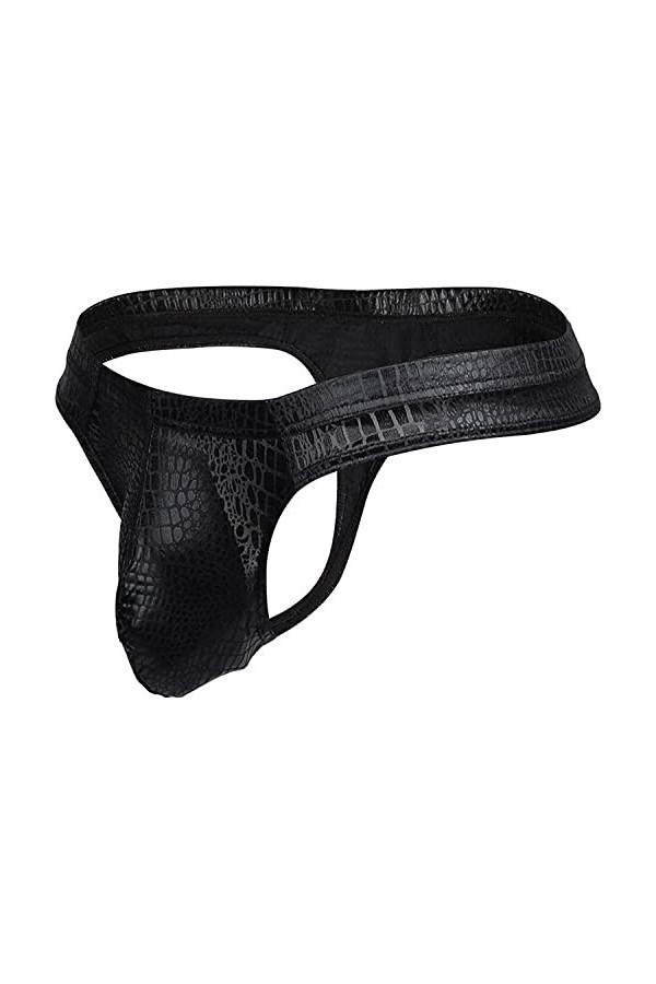 Générique sous-vêtements String Serpent pour Hommes Slips imprimés Sexy Pouch Slip sous-vêtements String Sexy Convexe Taille 