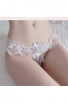 String Ouverte en Dentelle pour Femmes Low Rise Backlessless Sexy Underwear Lingerie Voir à Travers La Culotte G-Back Underpa