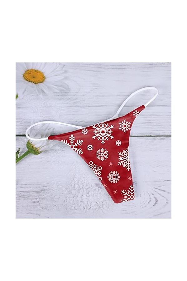 String Tongs pour Femmes Coton Culotte Stretch T Dos Tongs Taille Basse Hipster sous-vêtements Sexy Menstruelle Jetable Taill