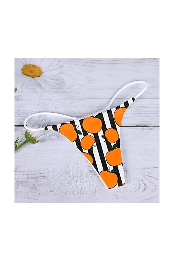 String pour femme sexy imprimé taille basse pour femme Culotte pour femme Culotte soyeuse, gris, XXL