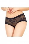Lingerie pour femme - Culotte taille basse sexy - Motif dentelle - Sous-vêtements pour homme, Noir , XXL