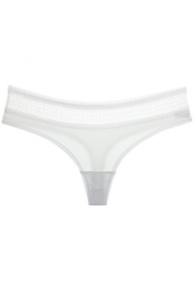 Sous-vêtements en dentelle au crochet Culotte sexy creuse pour femme Culotte Mush Mush, blanc, XL