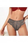 String imprimé élastique respirant en dentelle française pour femme Sous-vêtements sexy grande taille G String pour femme 4XL
