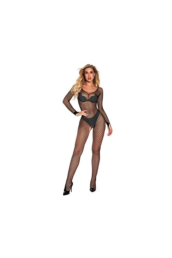 URIBAKY-Blousons Costume Sexy Coquine Hot Pyjama Transparent Femme sous-Vêtements Mesh Bodystockings Sexy Pyjama sous-Vêtemen