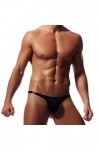 Junhasgood Sexy Hot Chaude Culotte Cuir Imitation Cuir Mens Thong Sexy Seamless Butt T Pantalon Hommes String String Homme