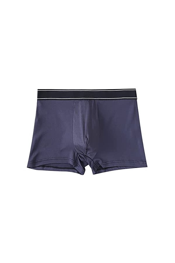 Sous-vêtements pour homme - Boxer rétro - Respirant - En soie glacée - Sexy - Sous-vêtements imprimés - Lingerie sexy - Pour 