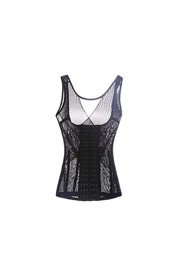 Gsheocm Sous-vêtements de sport pour femme - Forme creuse - Pour femme - Avec ShapeWare - Pour femme, Noir , M