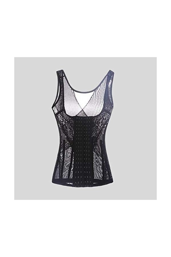 Gsheocm Sous-vêtements de sport pour femme - Forme creuse - Pour femme - Avec ShapeWare - Pour femme, Noir , M