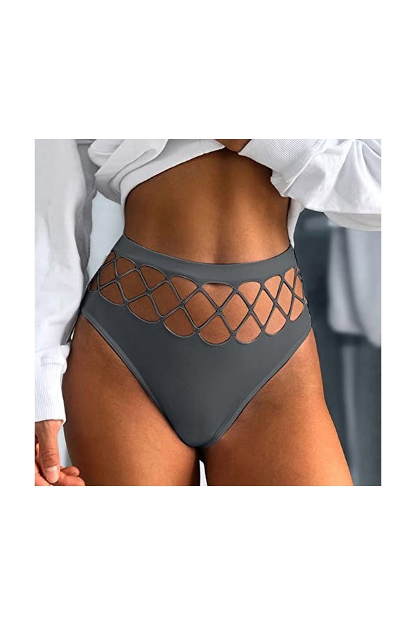 Femmes Lingerie évidée Culotte Sexy sans Couture Femmes sous-vêtements de Couleur Unie,Sexy Taille Basse Culotte Dentelle Ton