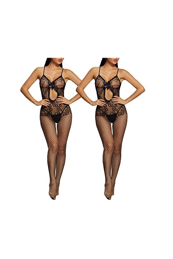 LDZYXY Jupe Collant Sexy Coupe Ouverte Lingerie érotique Sexy pour Femme