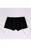 Beokeuioe Low Rise Boxer en coton élastique pour homme, A2 noir., XXXXL
