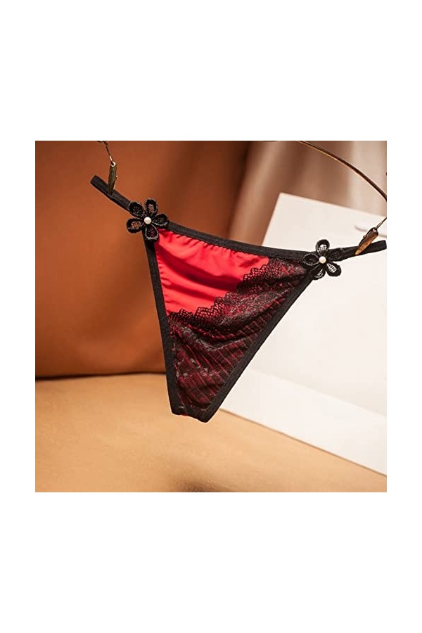 Générique String Femme Sexy Chic Hot Tanga Dentelle String en Dentelle de Couleur de pour Femme Ceinture Fine pour Femme Sexy