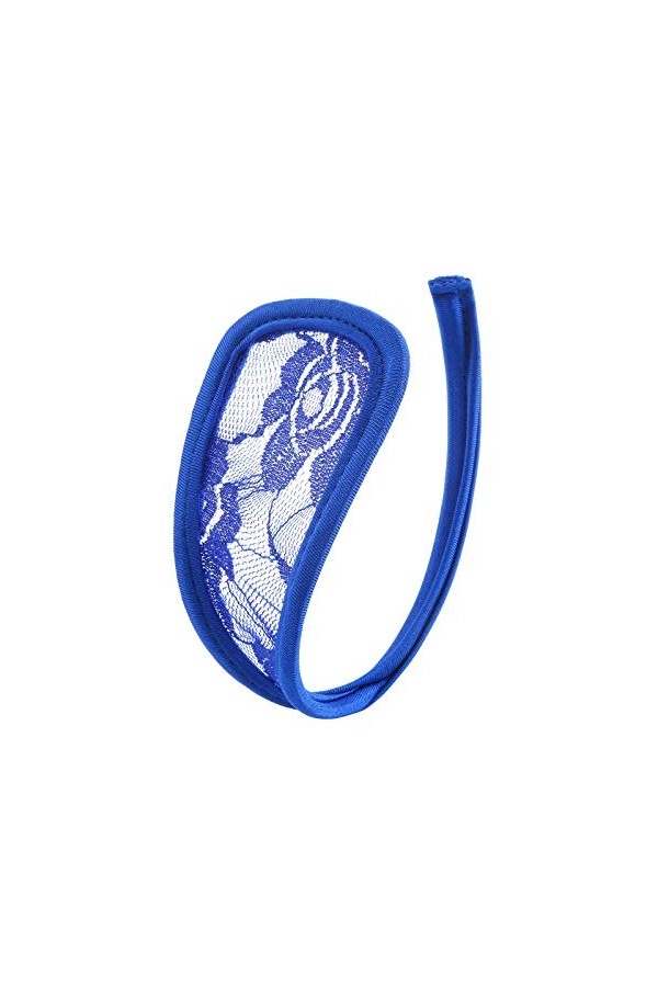 Femmes Sexy sans Trace G-Strings Entrejambe Lingerie sous-vêtements Coton Blue, One Size 