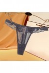 Mesdames Dentelle Sexy Sheer Mesh String Multi Taille Multi Couleur Culotte Confortable Taille Basse Brassière Marque Grey, 