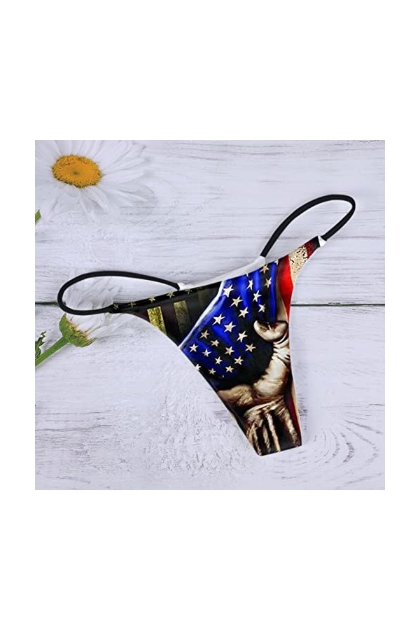 Culotte Sexy pour Femme Confort Culotte Sexy Taille Basse Soft T Back G String Culotte Menstruelle Chien