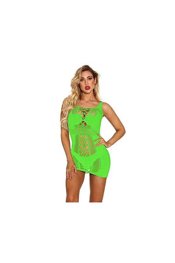 Une Seule Pièce Costumes Résille sous VêTements De Nuit Femme Sexy Gorge Et Culotte Lingerie Soutien Costume Transparent Flor