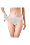 sous-vêtement Sexy en Dentelle Creuse à Volants pour Femmes,Sexy Taille Basse Culotte Dentelle Tongs Slips Transparente Respi