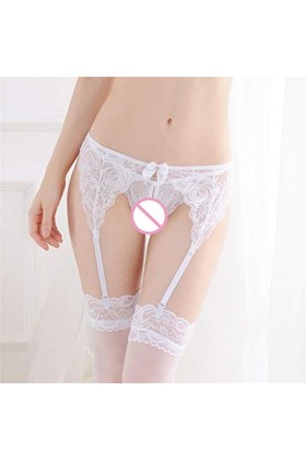 Rose Robe Coton Ensemble Culotte Porte-Jarretelles Contient Pantalon Avec Dentelle Ne T Pas Lingerie Femme Pour Femmes Grande