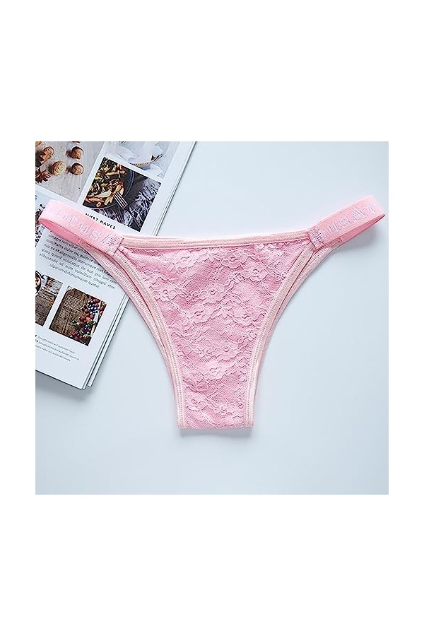 Femme Culotte Culottes et Slips Dentelle Lingerie Culottes Coton Sexy String Ouvert à Tanga Dentelle String Respirant sous-Vê