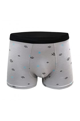 Beokeuioe Sous-vêtements pour homme en coton peigné doux et modal, b gris, XXL