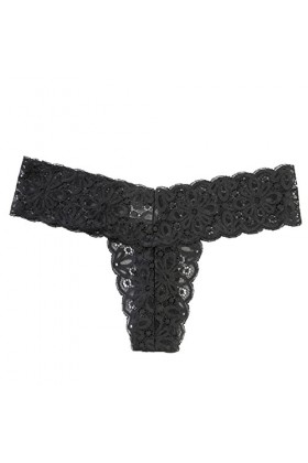 LULER Maillot de bain stretch pour femme - Avec dentelle - 5 couleurs - Confortable - Sexy - Avec bas, Noir , L