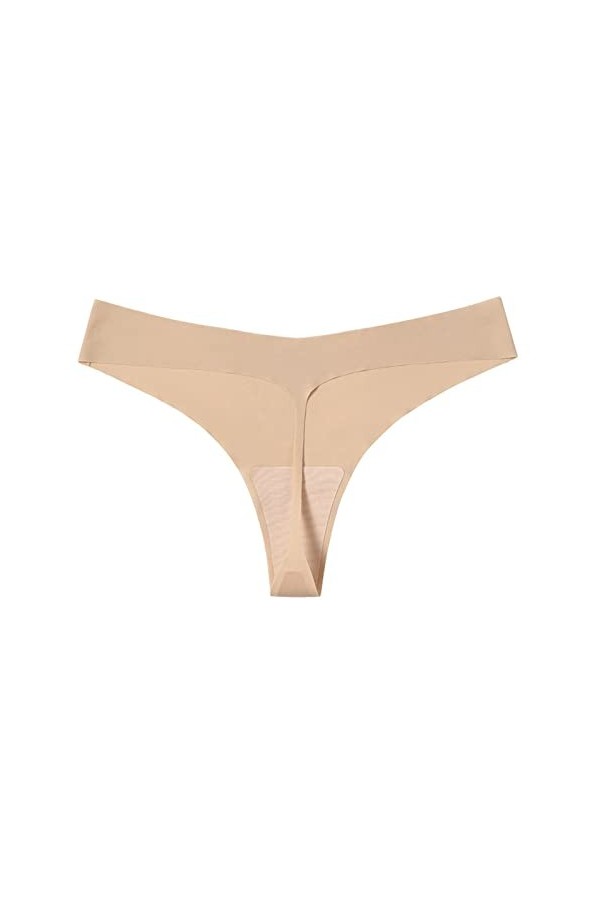 LULER Hot Girls Sexy Low Waist Panty Sous-vêtements Bikini sans couture Thongs Sous-vêtements Solid Nylon Ice Silk Femmes Sou