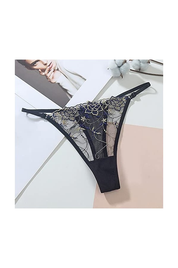 Deals of The Day Clearance Culotte Dentelle Sexy pour Femme Femmes Grande Taille Sexy Femmes brodé Creux Maille séduisante Fe