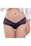 Générique Culotte en Dentelle Sexy String G-String Brief Underpant Femmes Lingerie M-XXL Sexy Corset Blue, M 