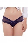 Générique Culotte en Dentelle Sexy String G-String Brief Underpant Femmes Lingerie M-XXL Sexy Corset Blue, M 