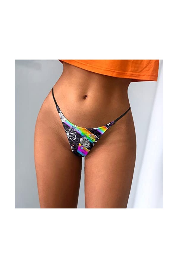 PANPANY Culottes pour Femme Confortables Tanga Culottes Dentelle Panties Multicolore Femme Multipack Slips sans Couture sous 