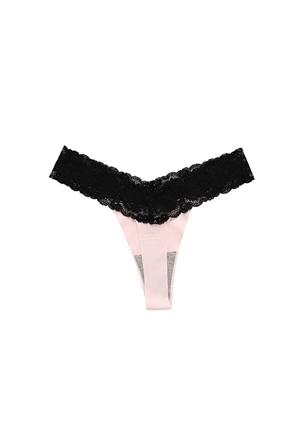 PANPANY Culottes pour Femme Sexy Tanga Culottes Panties Slips Confortables Taille Basse sous Vetements Soutien-Gorge Dentelle