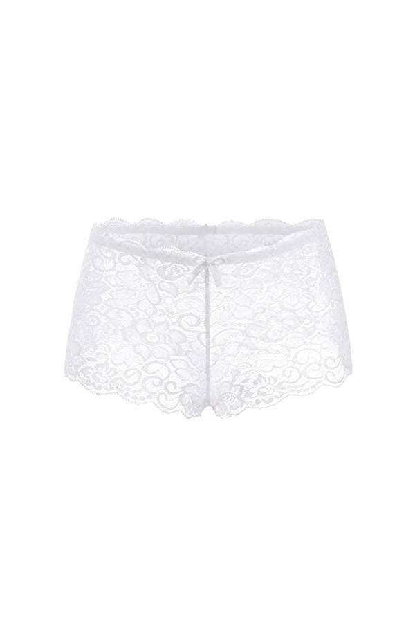 PANPANY Culottes pour Femme Soutien-Gorge Taille Basse Culottes Panties Slips Tanga Sexy Dentelle Multicolore Multipack Confo