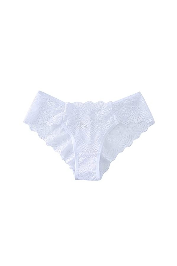 PANPANY Culottes pour Femme Culottes Taille Basse sans Couture Confortables Slips Soutien-Gorge Sexy Femme Dentelle Multicolo