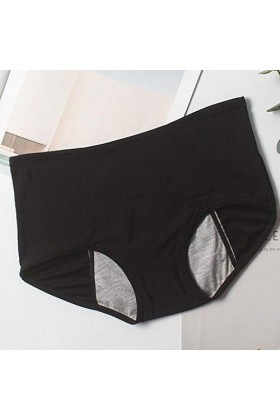 Luckywaqng Lingerie qui fuit pendant une fuite Culotte pour femme Sous-vêtement physiologique Culotte taille grande taille av