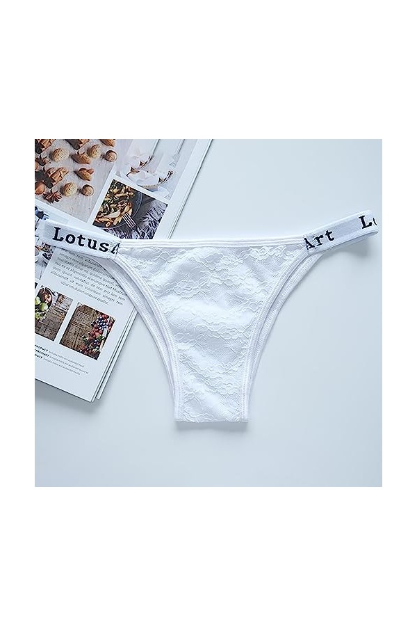 Culotte Femme Taille Haute Slips Elasticité Tangas rayés Taille Haute personnalisés No Show Tongs personnalisées Culottes Str