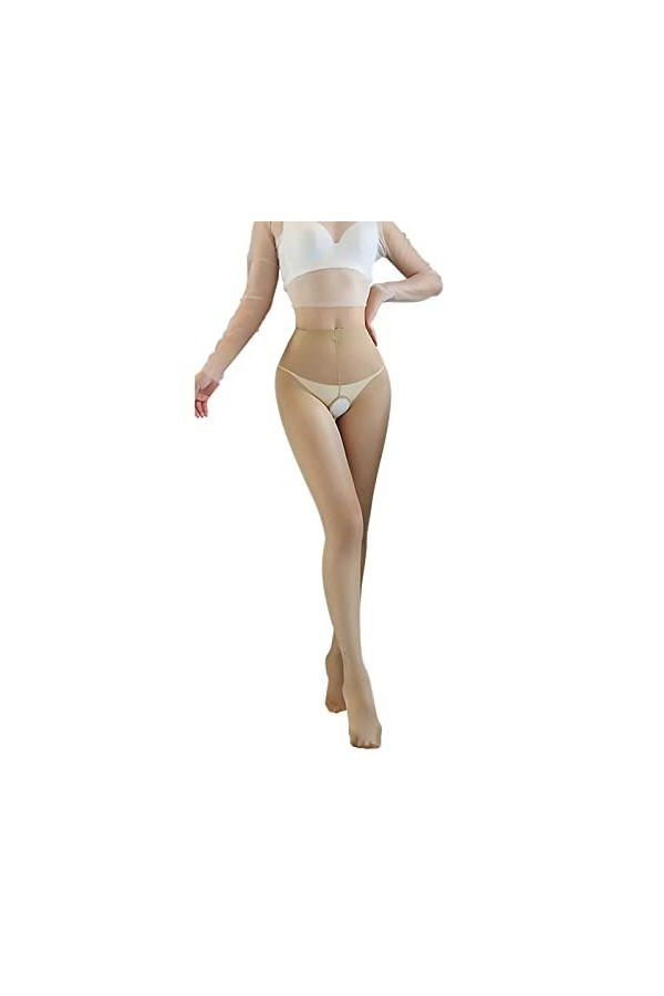 Qixiu Bas dentrejambe Ouvert sous-vêtements Amusants pour Femmes Bas de Corps Ouverts Sexy Sexy Combinaison Coquine A, One 