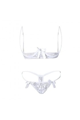 Femmes Vêtements de nuit Sexy Gangtuo rassemblés Sexy Queen Sexy Lingerie Costume Pyjamas Sexy Lingerie Soie Femmes, Blanc., 