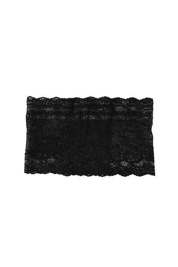 OBiQuzz Lei Ensemble de chaussettes en soie avec poche pour téléphone portable et cuisses antidérapantes, BK2., XS