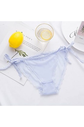 Culottes en Soie pour Femmes Sexy sous-Main Lingerie Sexy Mode Brief Dentelle Culotte de Nuit Culottes pour Femmes pour Le Se