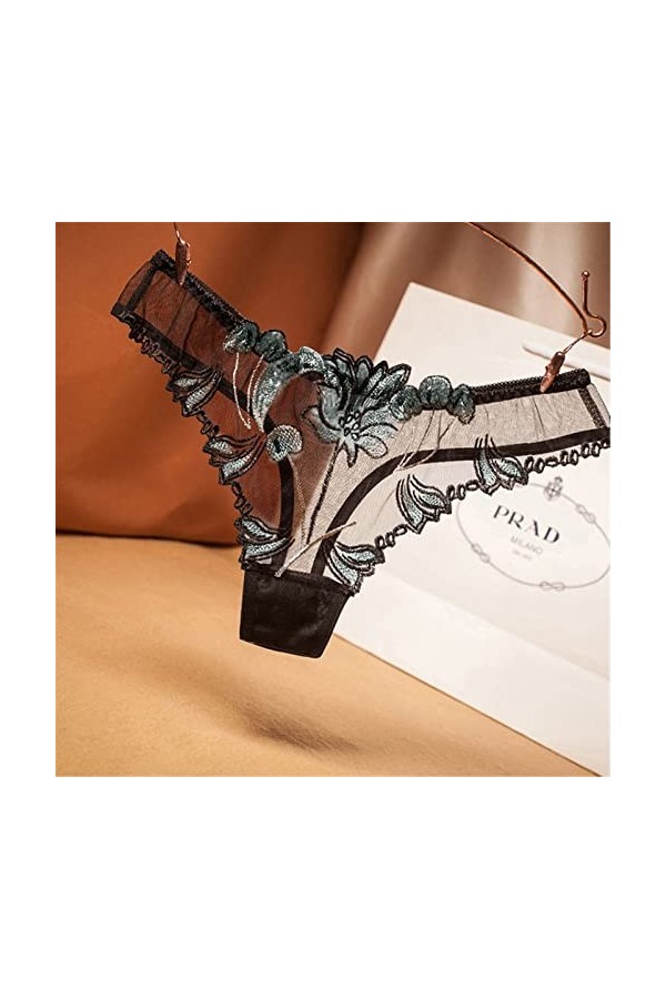 Culotte Sans Couture Femme Invisible Culotte En Dentelle Sexy Pour Femmes Couleur Unie Bord En Dentelle Ceinture CroiséE Culo