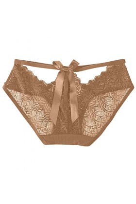 Hotpants Femme Sous-vêtements Grande Taille Femmes Culotte Dentelle Creuse Sexy Séduisante Taille Basse Culotte Nœud Culotte 