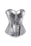 Top Corset Bustier Pour Femme - Corset Sexy En Cuir Brillant Lingerie Bustier Tops Femme Corset Gothique Steampunk Burlesque 