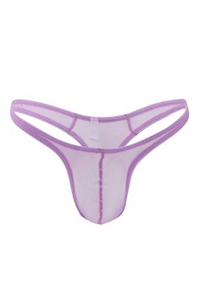 chiphop Culotte en Dentelle pour Homme Mens Simple Personnalité Mode Casual Sexy Mini String sous-Vêtements T Pantalon Grenad