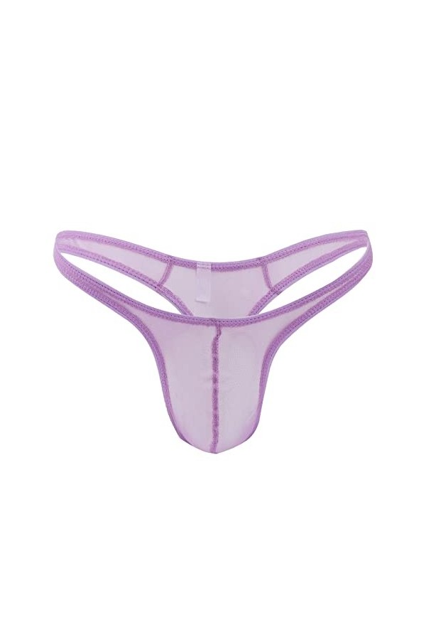 chiphop Culotte en Dentelle pour Homme Mens Simple Personnalité Mode Casual Sexy Mini String sous-Vêtements T Pantalon Grenad