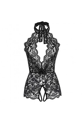 shouone Ensemble De 1 PièCes En Cuir Pour Femme Combinaison Sexy Babydoll Cadeau Saint Valentin Femme Body Femme Sexy ÉRotiq