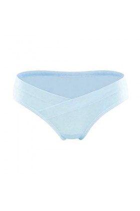 Briskorry Culotte de grossesse pour femme - Sous-vêtement respirant en forme de V avec taille basse - Pantalon souple pour fe